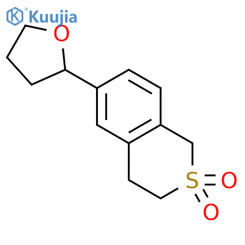 1H-2-Benzothiopyran, 3,4-dihydro-6-(tetrahydro-2-furanyl)-, 2,2-dioxide structure