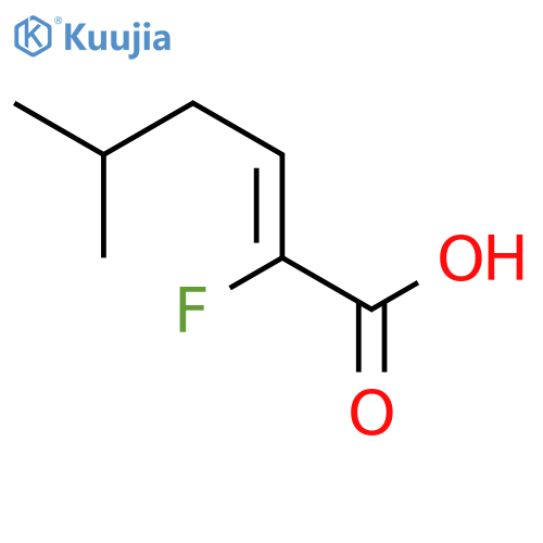 2-HEXENOIC ACID, 2-FLUORO-5-METHYL-, (2Z)- structure