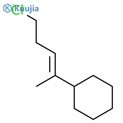 Cyclohexane, [(1E)-4-chloro-1-methyl-1-butenyl]- structure