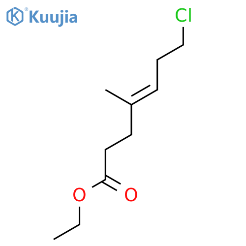 4-HEPTENOIC ACID, 7-CHLORO-4-METHYL-, ETHYL ESTER, (4E)- structure