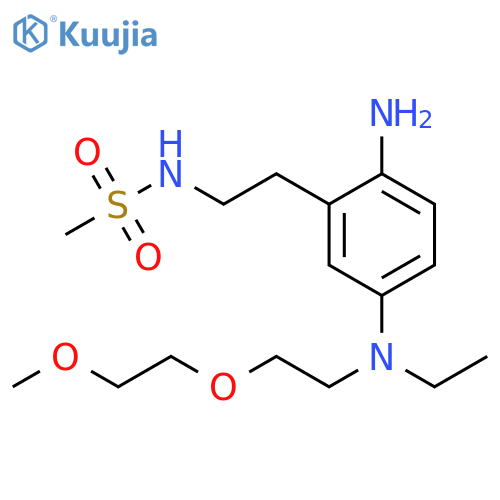 Methanesulfonamide,N-[2-[2-amino-5-[ethyl[2-(2-methoxyethoxy)ethyl]amino]phenyl]ethyl]- structure
