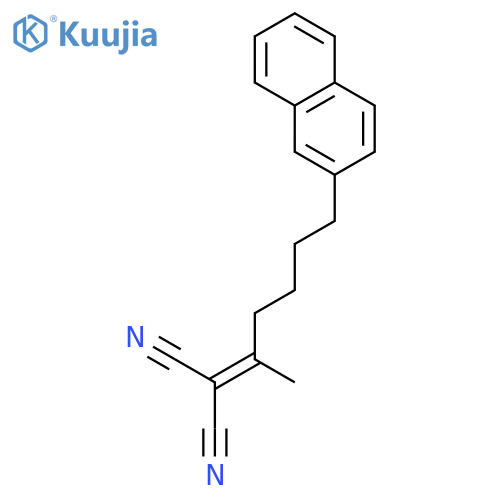 Propanedinitrile, [1-methyl-5-(2-naphthalenyl)pentylidene]- structure