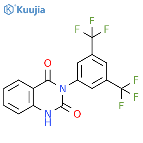 2,4(1H,3H)-Quinazolinedione, 3-[3,5-bis(trifluoromethyl)phenyl]- structure