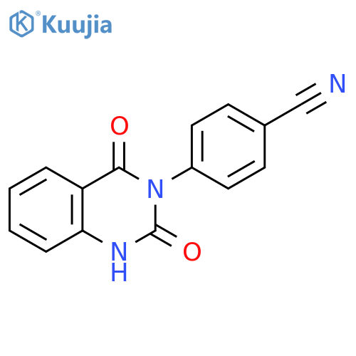 Benzonitrile, 4-(1,4-dihydro-2,4-dioxo-3(2H)-quinazolinyl)- structure