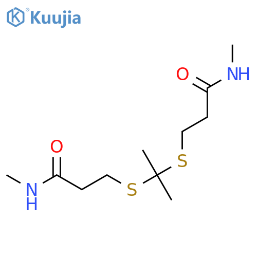Propanamide, 3,3'-[(1-methylethylidene)bis(thio)]bis[N-methyl- structure