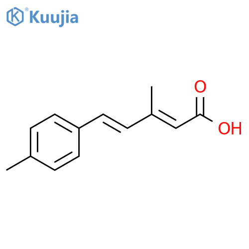 2,4-Pentadienoic acid, 3-methyl-5-(4-methylphenyl)-, (E,E)- structure