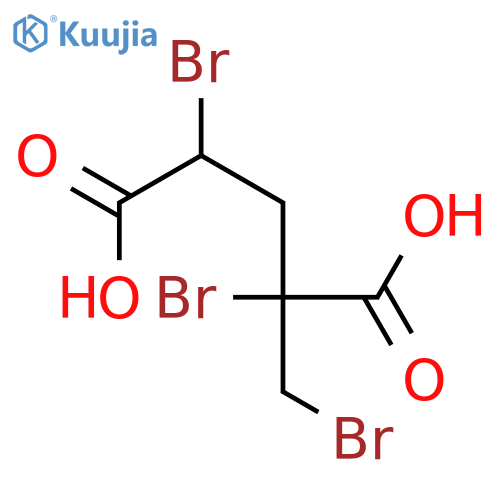 Pentanedioic acid, 2,4-dibromo-2-(bromomethyl)- structure