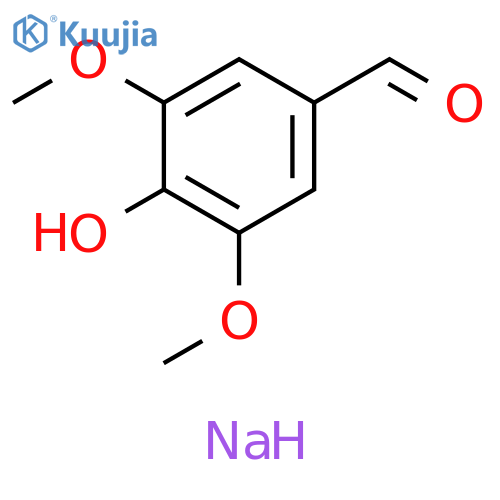 Benzaldehyde, 4-hydroxy-3,5-dimethoxy-, sodium salt (1:1) structure