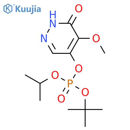 tert-butyl 5-methoxy-6-oxo-1,6-dihydropyridazin-4-yl 1-methylethyl phosphate structure
