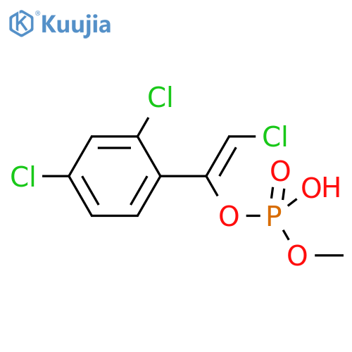 Phosphoric acid, mono[2-chloro-1-(2,4-dichlorophenyl)ethenyl] monomethyl ester structure