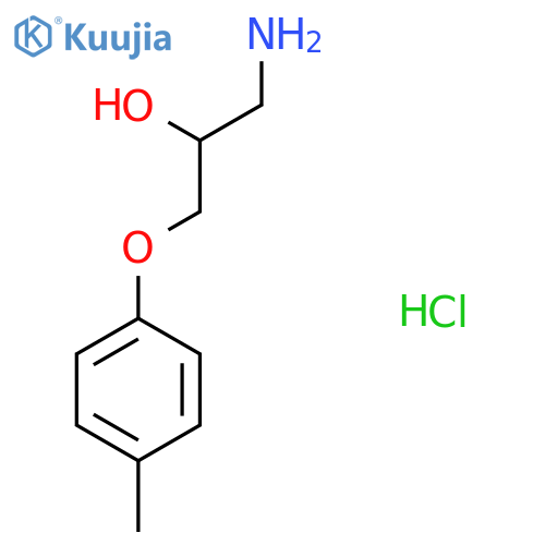 1-Amino-3-p-tolyloxy-propan-2-ol hydrochloride structure