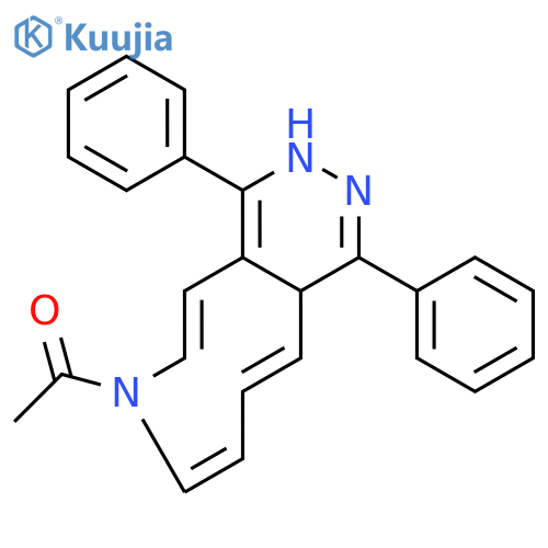 3H-Pyridazino[4,5-d]azonine, 7-acetyl-7,11a-dihydro-1,4-diphenyl- structure