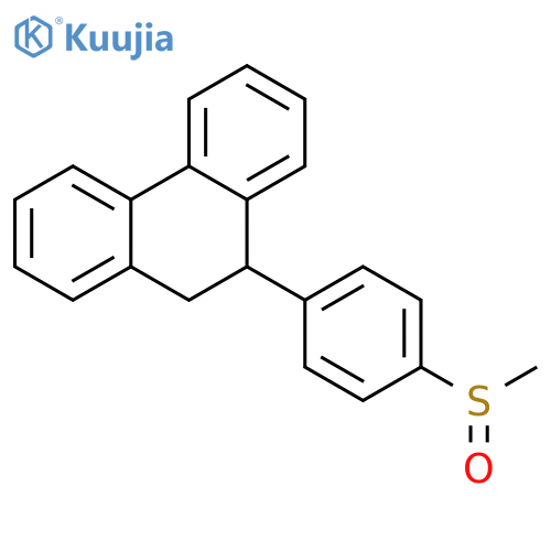 Phenanthrene, 9,10-dihydro-9-[4-(methylsulfinyl)phenyl]- structure