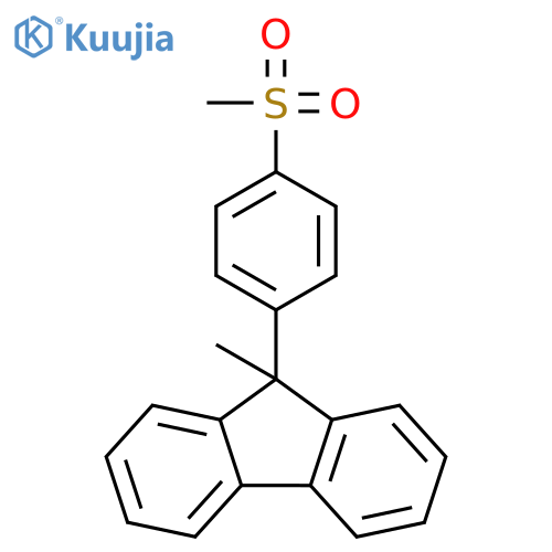 9H-Fluorene, 9-methyl-9-[4-(methylsulfonyl)phenyl]- structure
