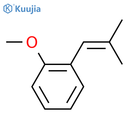 Benzene, 1-methoxy-2-(2-methyl-1-propenyl)- structure