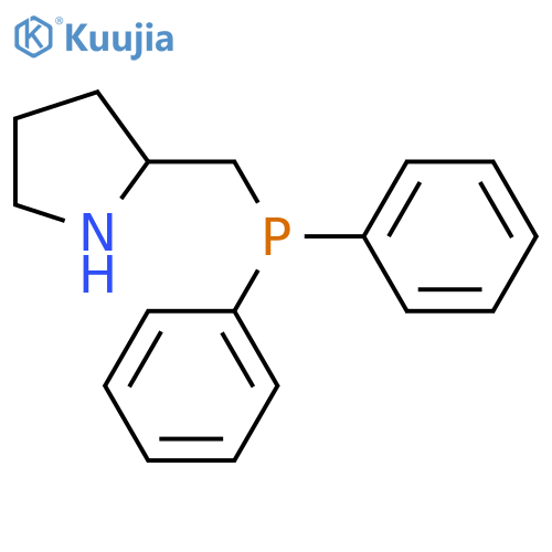 Pyrrolidine, 2-[(diphenylphosphino)methyl]-, (2S)- structure