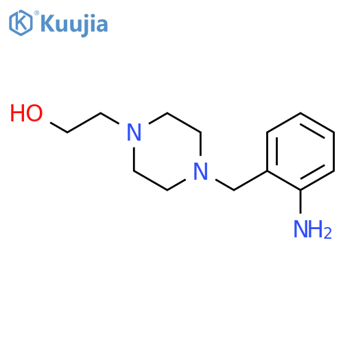 1-Piperazineethanol, 4-[(2-aminophenyl)methyl]- structure
