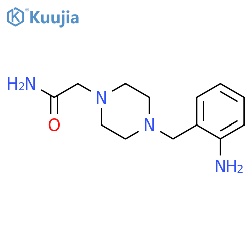 1-PIPERAZINEACETAMIDE, 4-[(2-AMINOPHENYL)METHYL]- structure