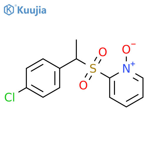 Pyridine, 2-[[1-(4-chlorophenyl)ethyl]sulfonyl]-, 1-oxide structure