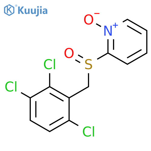 Pyridine, 2-[[(2,3,6-trichlorophenyl)methyl]sulfinyl]-, 1-oxide structure