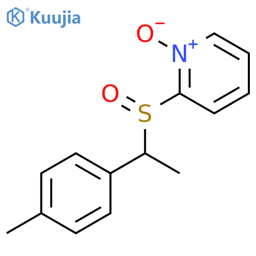 Pyridine, 2-[[1-(4-methylphenyl)ethyl]sulfinyl]-, 1-oxide structure