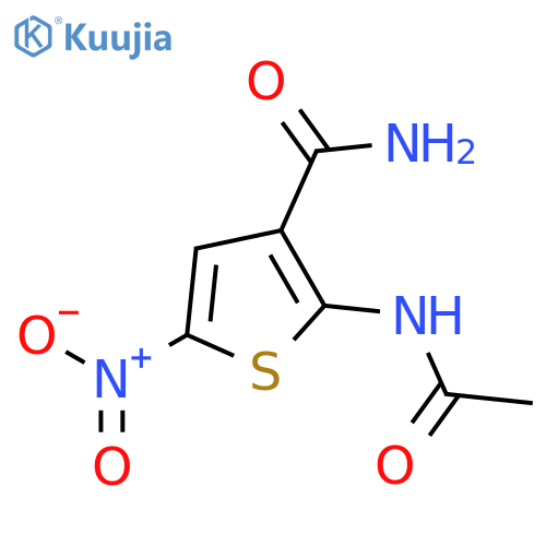 3-Thiophenecarboxamide, 2-(acetylamino)-5-nitro- structure