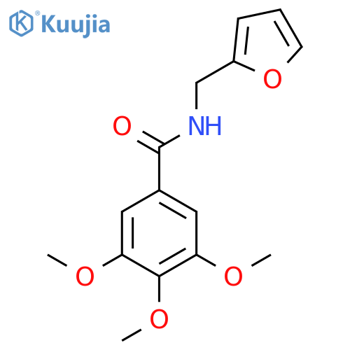 N-(furan-2-ylmethyl)-3,4,5-trimethoxybenzamide structure