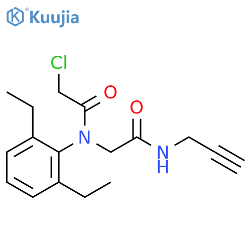 Acetamide,2-chloro-N-(2,6-diethylphenyl)-N-[2-oxo-2-(2-propynylamino)ethyl]- structure