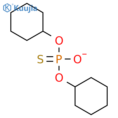PHOSPHOROTHIOIC ACID, O,O-DICYCLOHEXYL ESTER structure