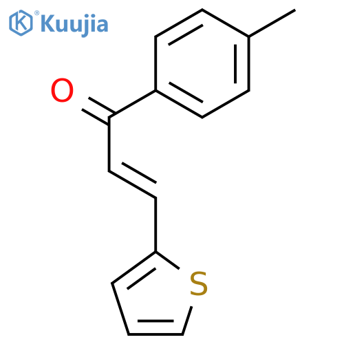 1-(4-methylphenyl)-3-(2-thienyl)prop-2-en-1-one structure