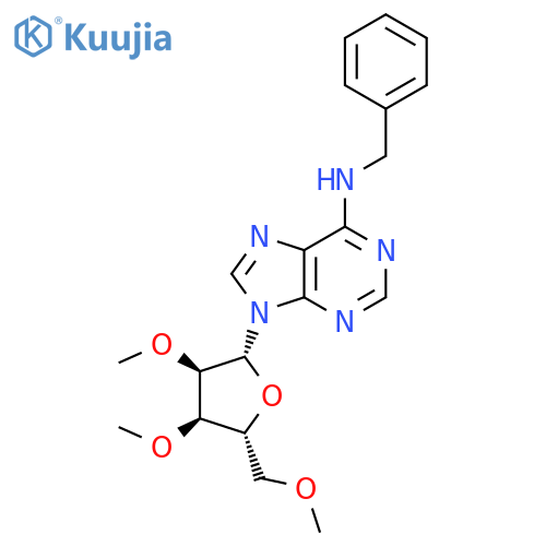 ADENOSINE, 2',3',5'-TRI-O-METHYL-N-(PHENYLMETHYL)- structure