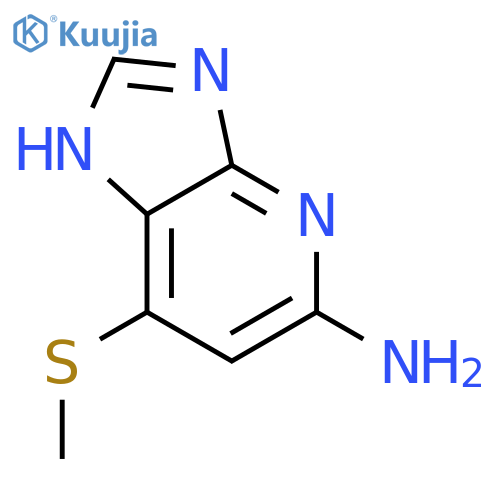 1H-Imidazo[4,5-b]pyridin-5-amine, 7-(methylthio)- structure