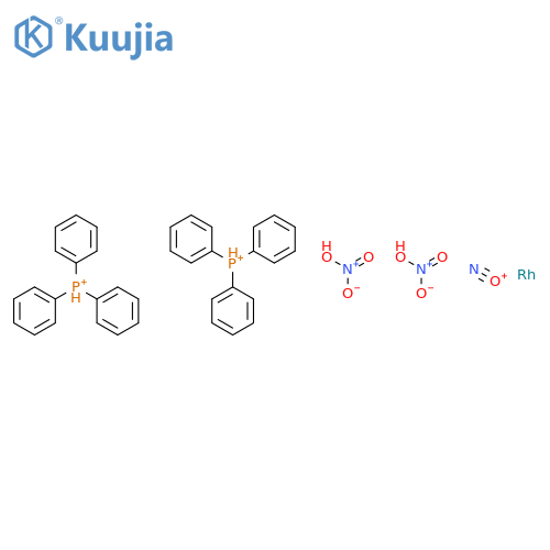 Rhodium,bis(nitrato-O)nitrosylbis(triphenylphosphine)- (9CI) structure