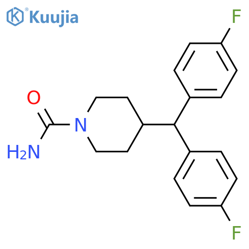 1-Piperidinecarboxamide, 4-[bis(4-fluorophenyl)methyl]- structure