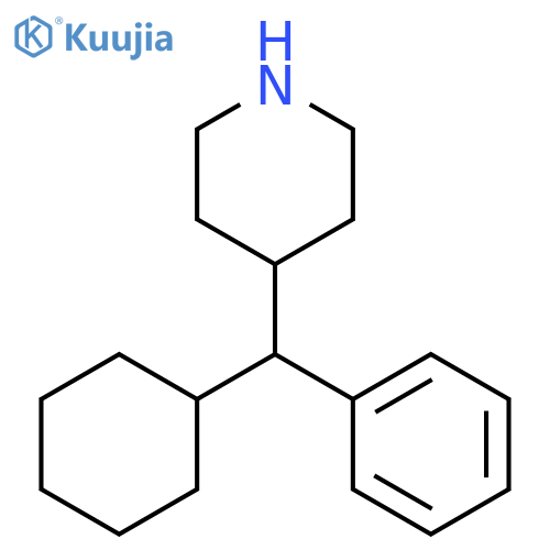 4-(Cyclohexyl(phenyl)methyl)piperidine structure
