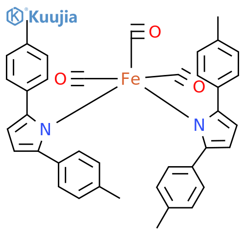 Iron, bis[2,5-bis(4-methylphenyl)-1H-pyrrole]tricarbonyl- structure