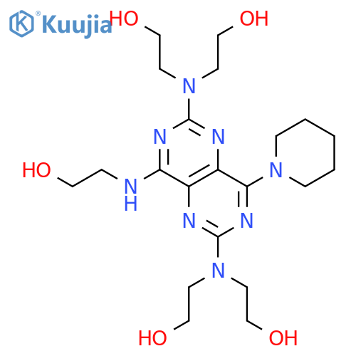 2,2',2'',2'''-4-(2-Hydroxyethyl)amino-8-(1-piperidinyl)pyrimido5,4-dpyrimidine-2,6-diyldinitrilotetrakisethanol(Dipyridamole Impurity) structure