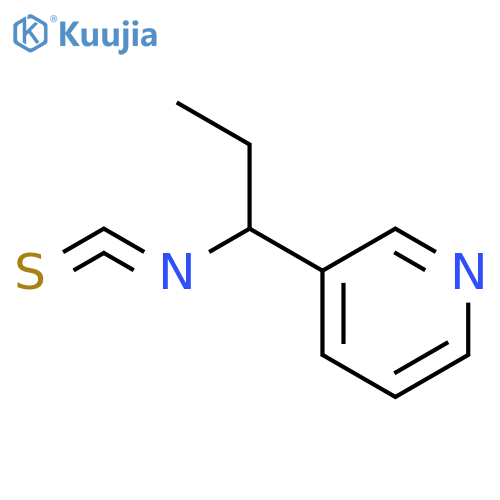 Pyridine, 3-(1-isothiocyanatopropyl)- structure