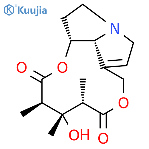 2H-[1,6]Dioxacycloundecino[2,3,4-gh]pyrrolizine-2,6(3H)-dione,4,5,8,10,12,13,13a,13b-octahydro-4-hydroxy-3,4,5-trimethyl-,(3R,4S,5S,13aR,13bR)- (9CI) structure