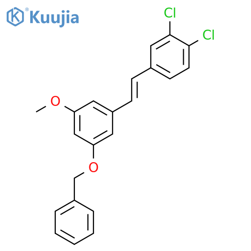 Benzene,1,2-dichloro-4-[2-[3-methoxy-5-(phenylmethoxy)phenyl]ethenyl]- structure