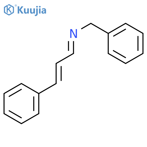 Benzenemethanamine, N-(3-phenyl-2-propenylidene)- structure