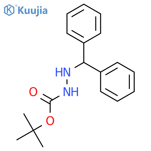 Hydrazinecarboxylicacid, 2-(diphenylmethyl)-, 1,1-dimethylethyl ester structure