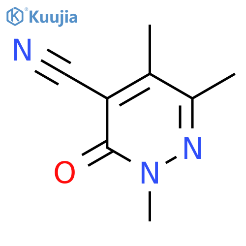 2,5,6-Trimethyl-3-oxo-2,3-dihydropyridazine-4-carbonitrile structure