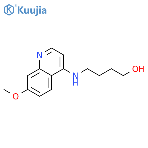 1-Butanol, 4-[(7-methoxy-4-quinolinyl)amino]- structure