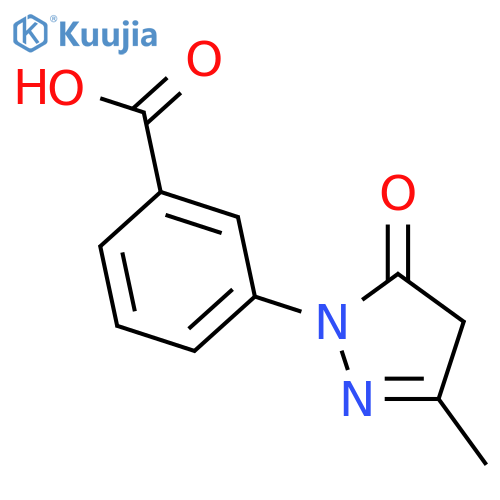 3-(3-methyl-5-oxo-4,5-dihydro-1H-pyrazol-1-yl)benzoic Acid structure