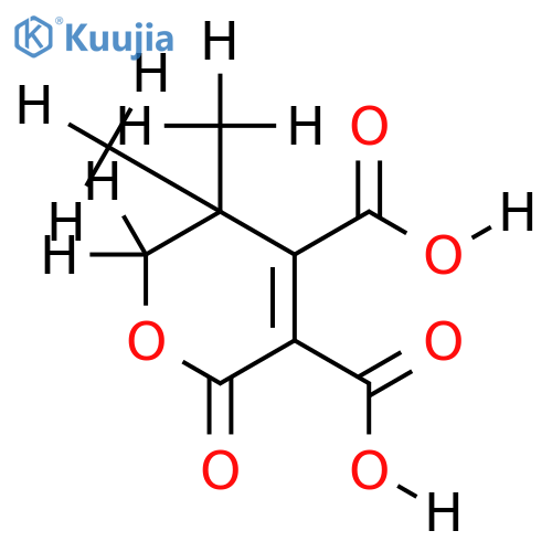 5,5-Dimethyl-2-oxo-5,6-dihydro-2H-pyran-3,4-dicarbonsaeure structure