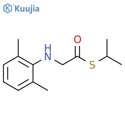 Ethanethioic acid, [(2,6-dimethylphenyl)amino]-, S-(1-methylethyl) ester structure