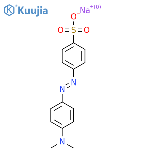 sodium 4-(E)-2-4-(dimethylamino)phenyldiazen-1-ylbenzene-1-sulfonate structure