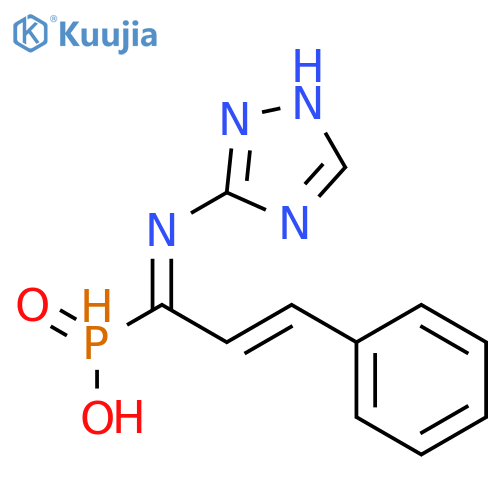 Phosphinic acid, [3-phenyl-1-(1H-1,2,4-triazol-3-ylimino)-2-propenyl]- structure