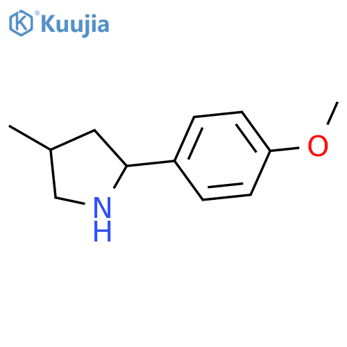 2-(4-methoxyphenyl)-4-methylpyrrolidine structure